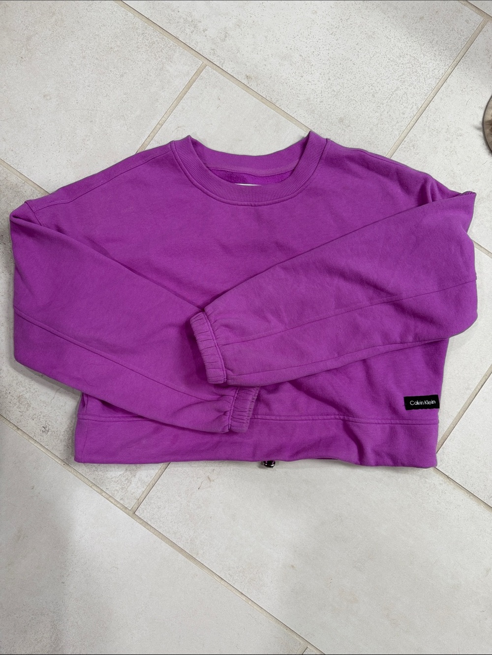 Calvin Klein Bright Purple Crewneck Sweatshirt